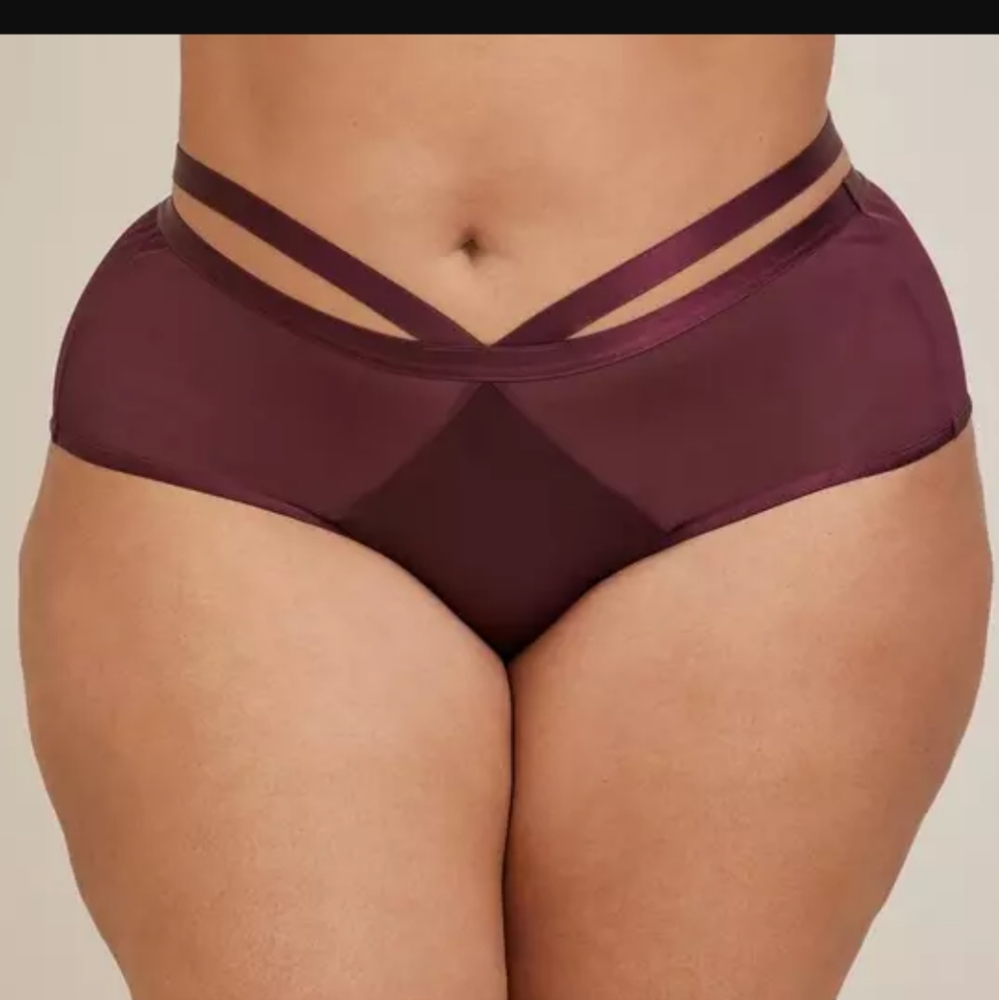 NEW Strappy Tanga Panty Open Tushy Size 3 3X NWT NEW